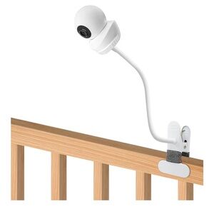 Two Flexible Clip-On Baby Monitor Mounts - White